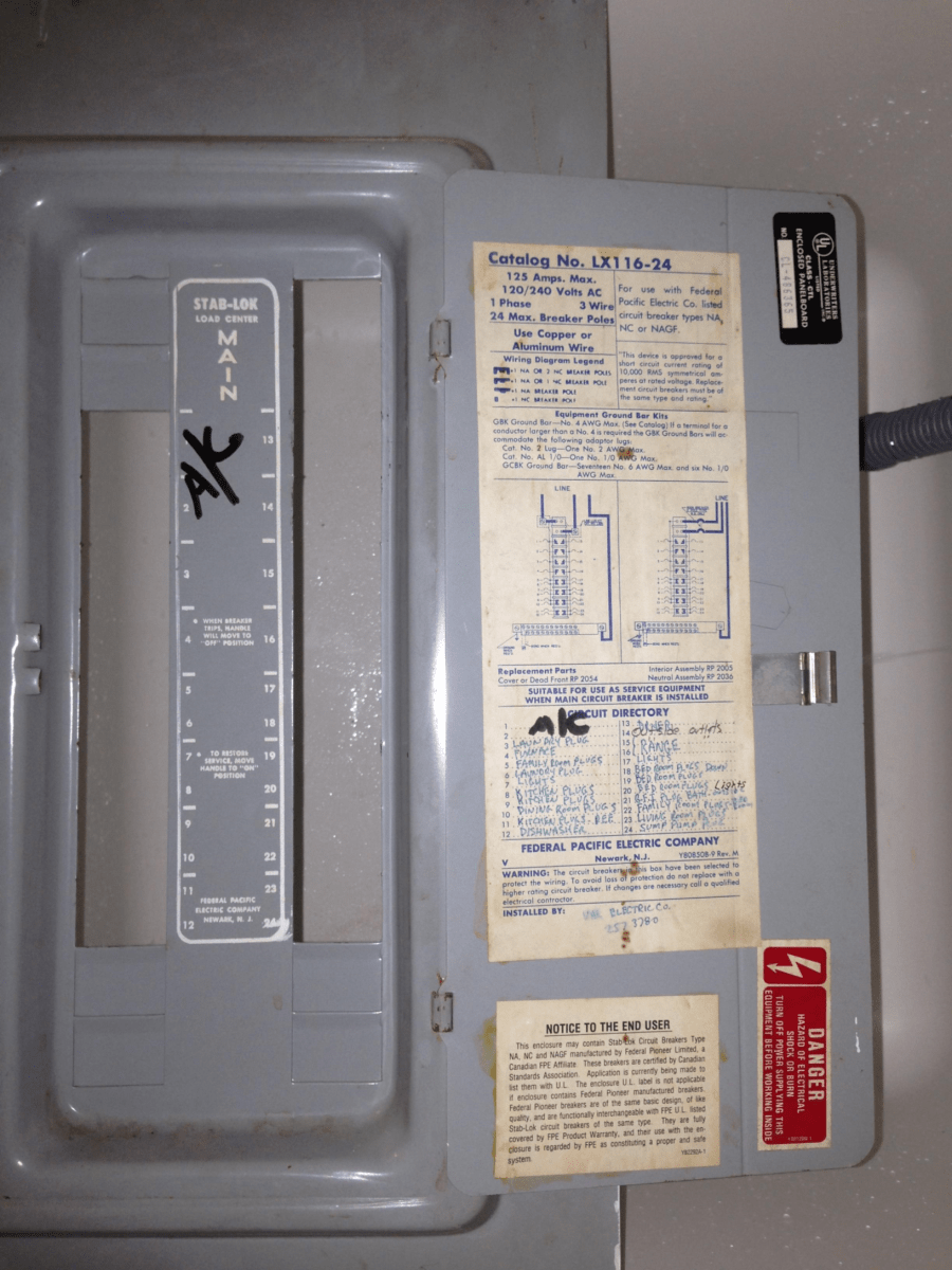 Federal Pacific Panel (FPE Panel)