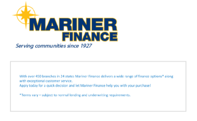 mariner finance credit requirements